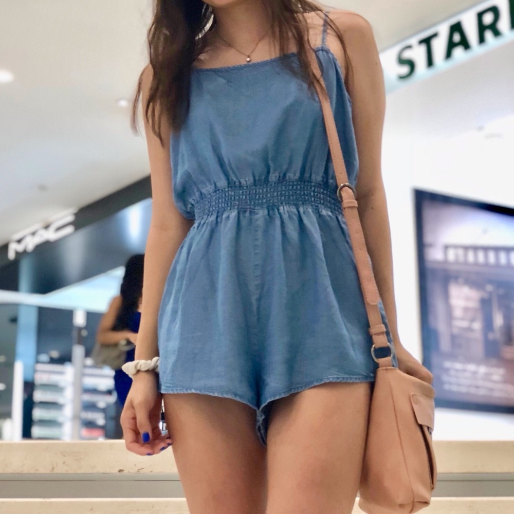 Denim Romper